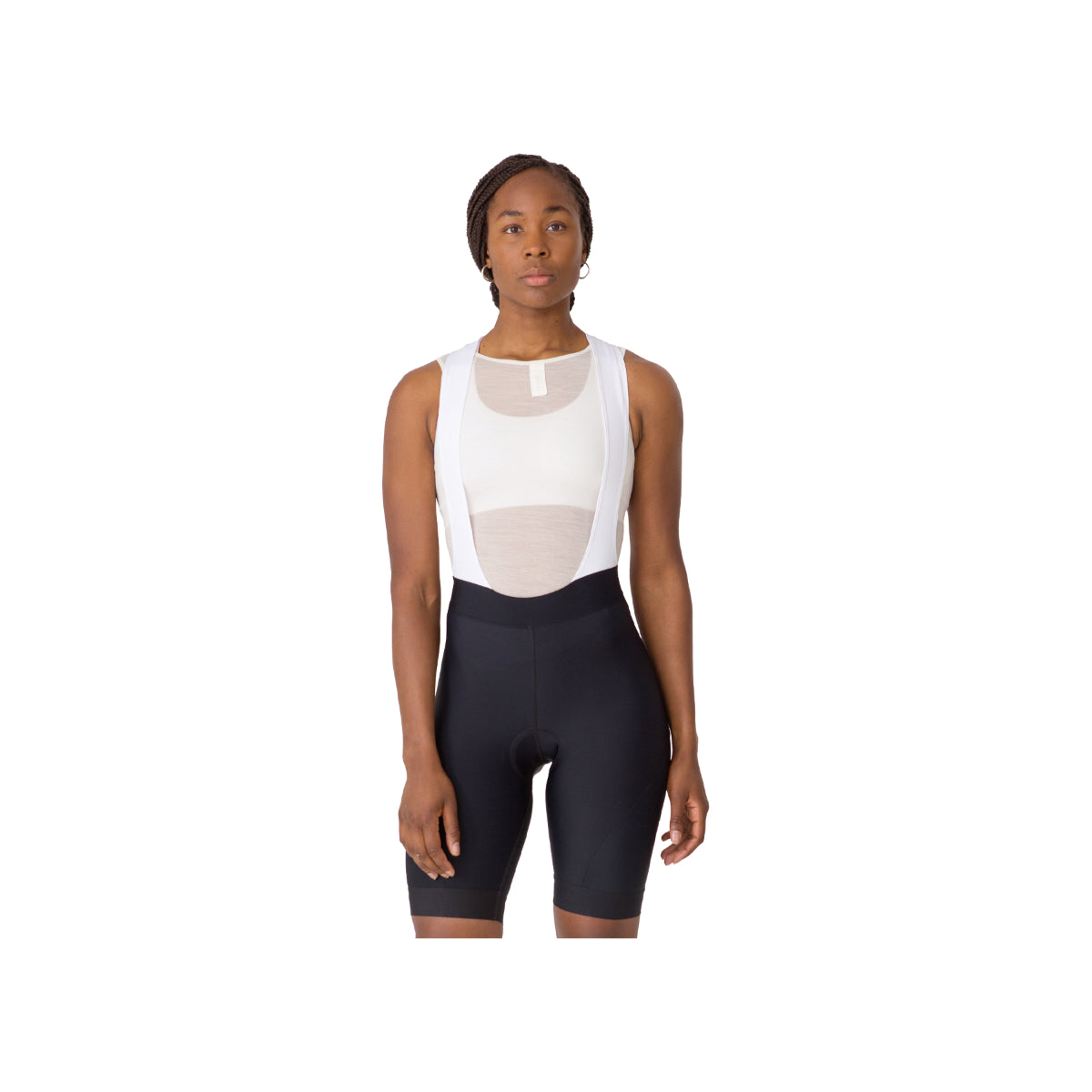 rapha womens core cycling bibshorts black shorts with white straps