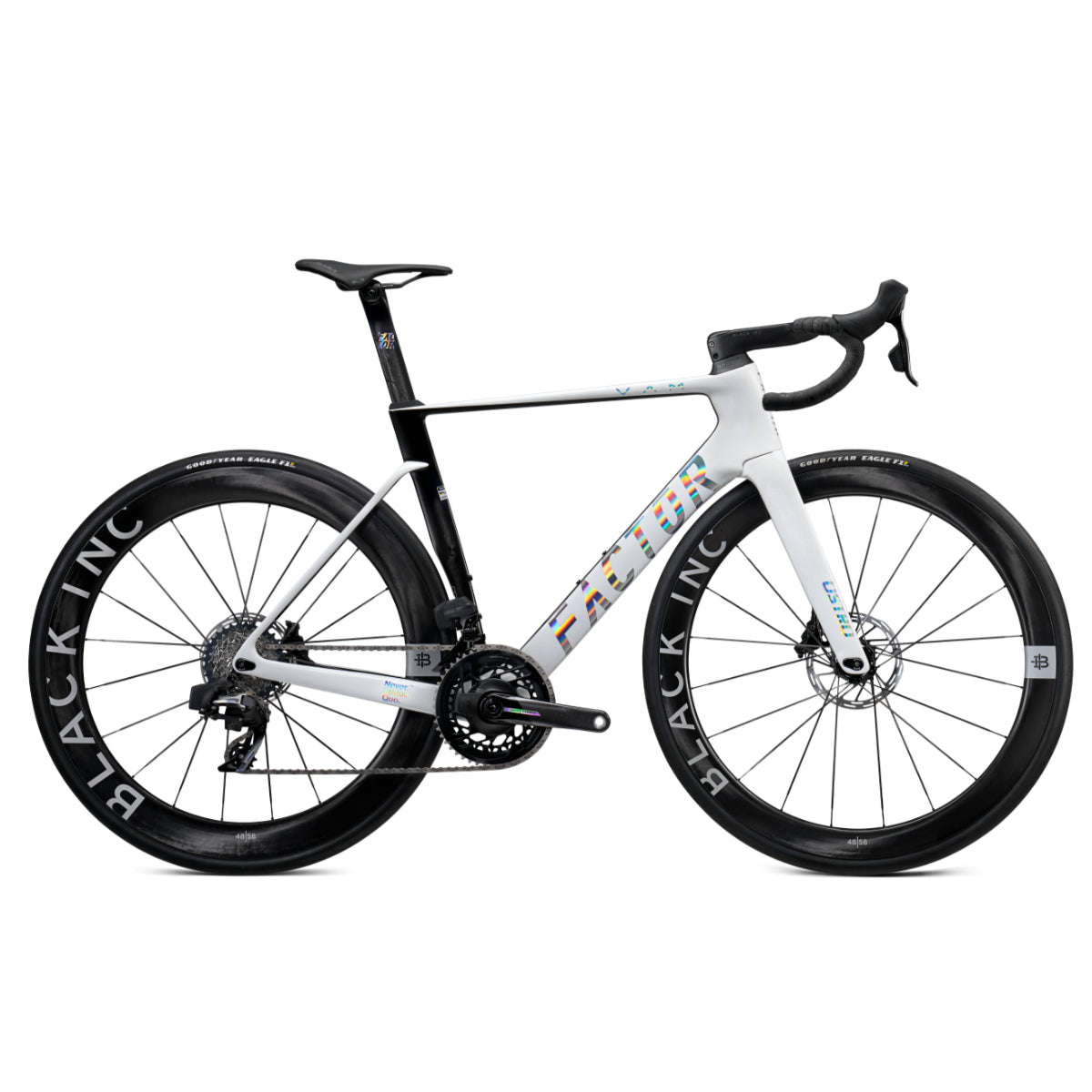 2024 factor ostro vam 2.0 white chrome superlight aero bike