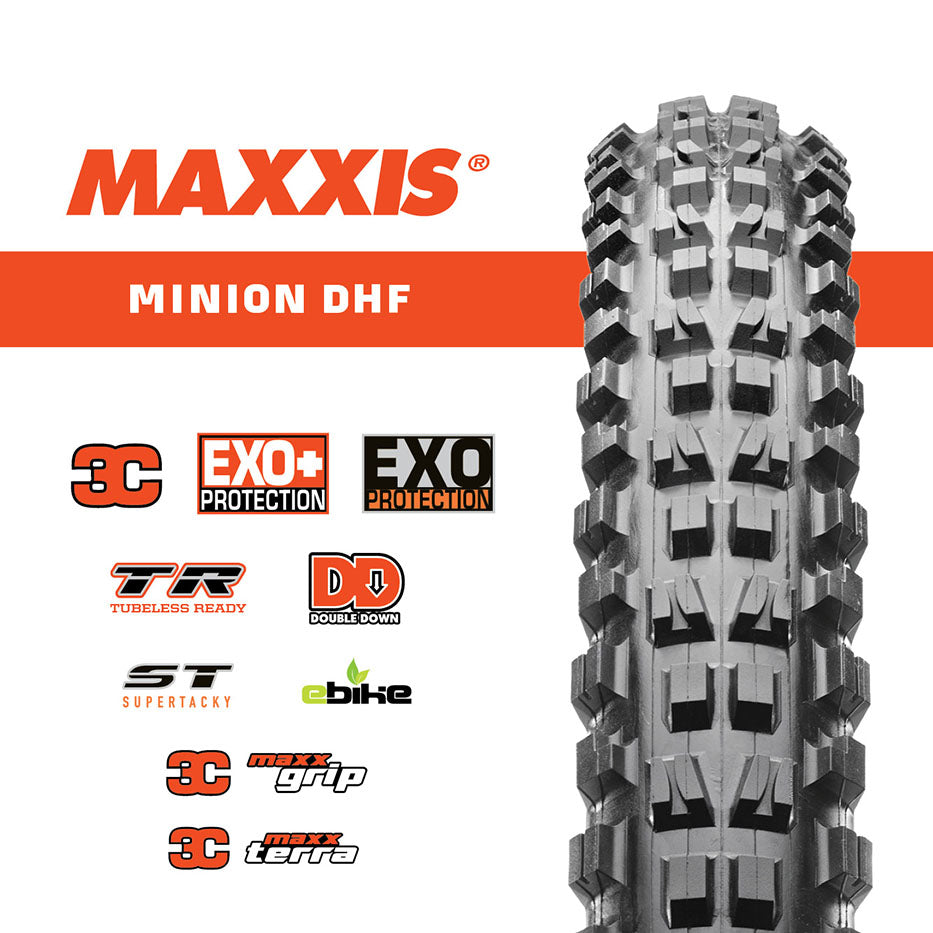 Maxxis Minion DHF MTB Tyres Scotty Browns Bike Emporium Workshop