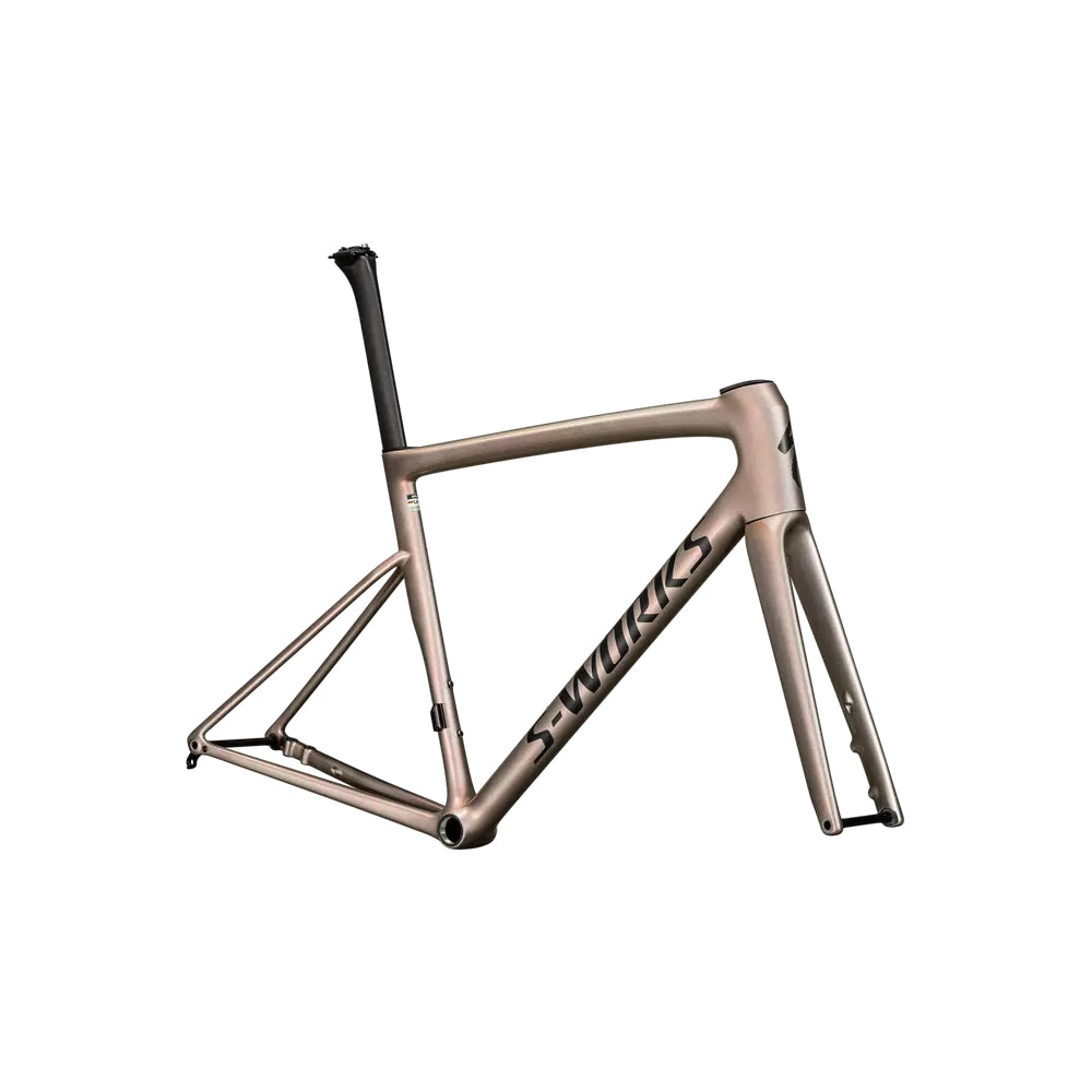 2025 Specialized Tarmac SL8 Frameset Gloss Viavi Red Gold Over Silver / Satin Metallic Obsidian