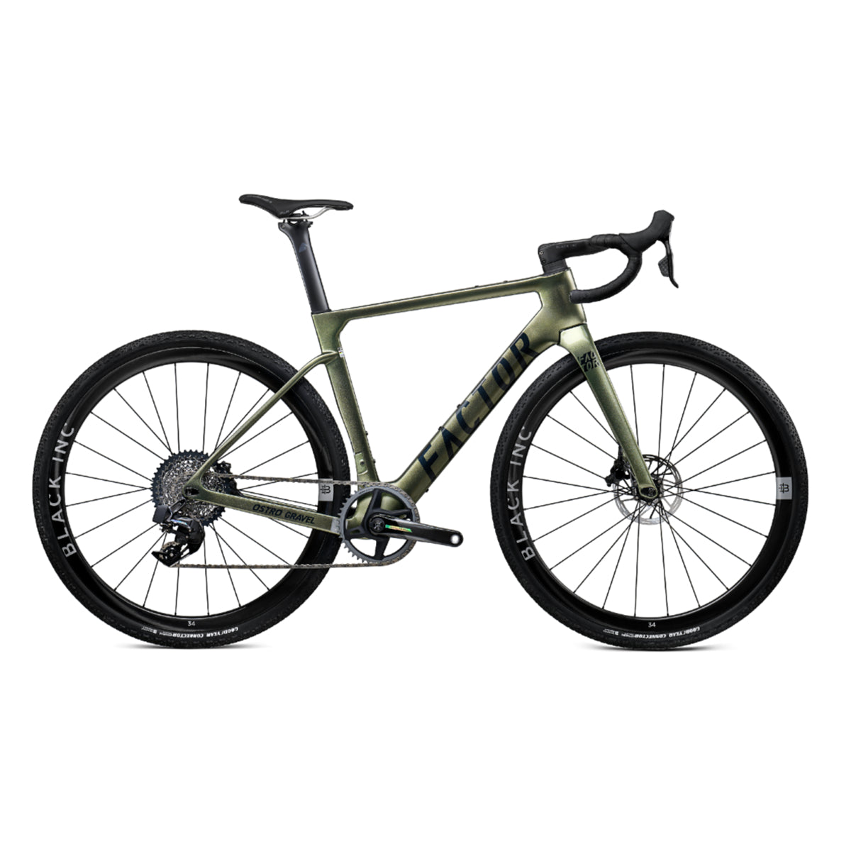 Factor Ostro Gravel Premium Frame Package in Olive Green Colour