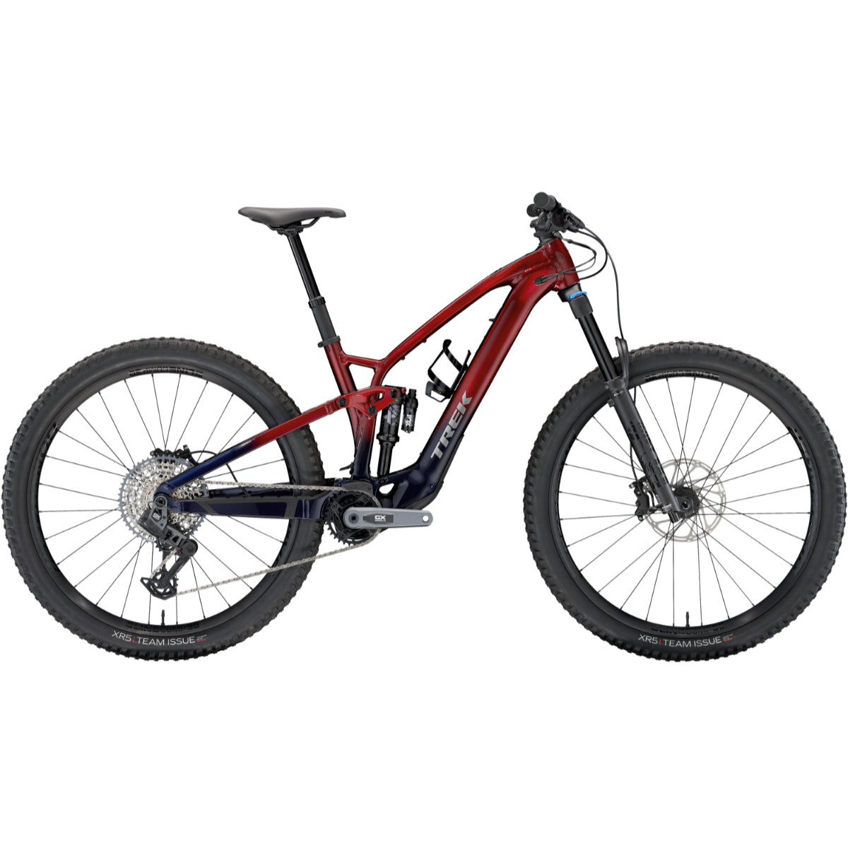 2024 trek fuel exe 8 axs t type transmission rage red to blue fade