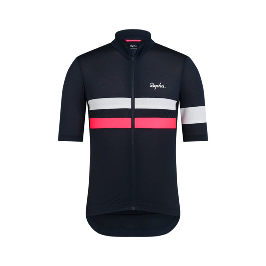 Rapha Men's Brevet Lightweight Jersey Dark Navy